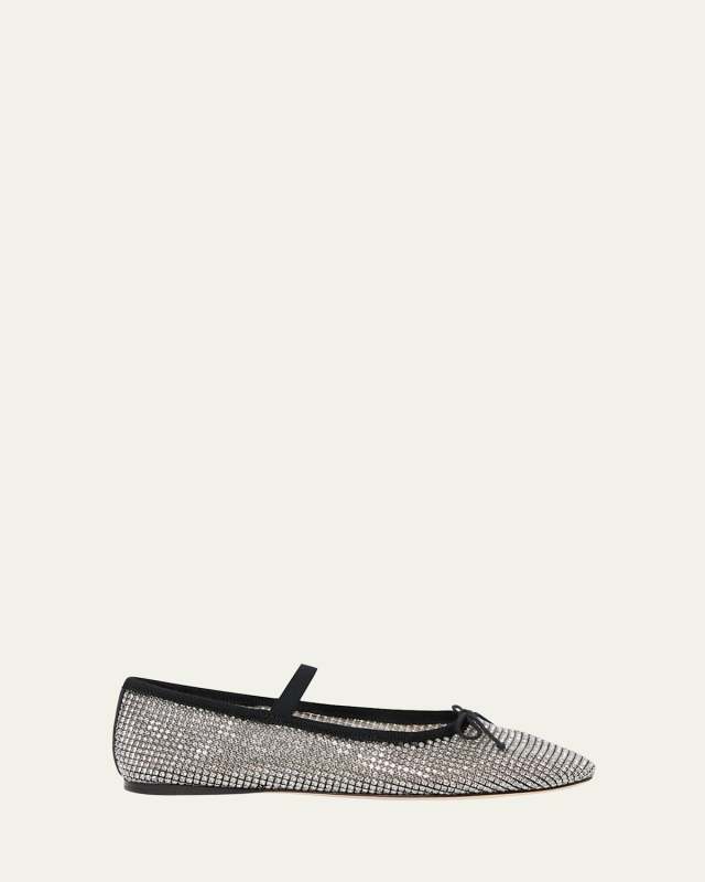Leonie Crystal Mary Jane Ballerina Flats